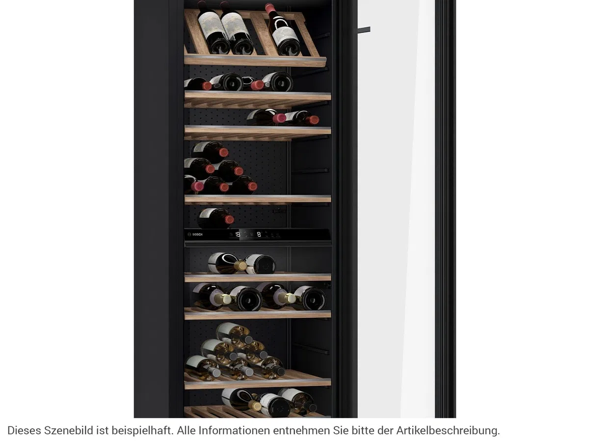 BOSCH - Cave a vin pose-libre - Porte: noir - SER6 - Classe énergie G - H: 186,00 cm x L: 60,00 cm x P: 61,00 cm
