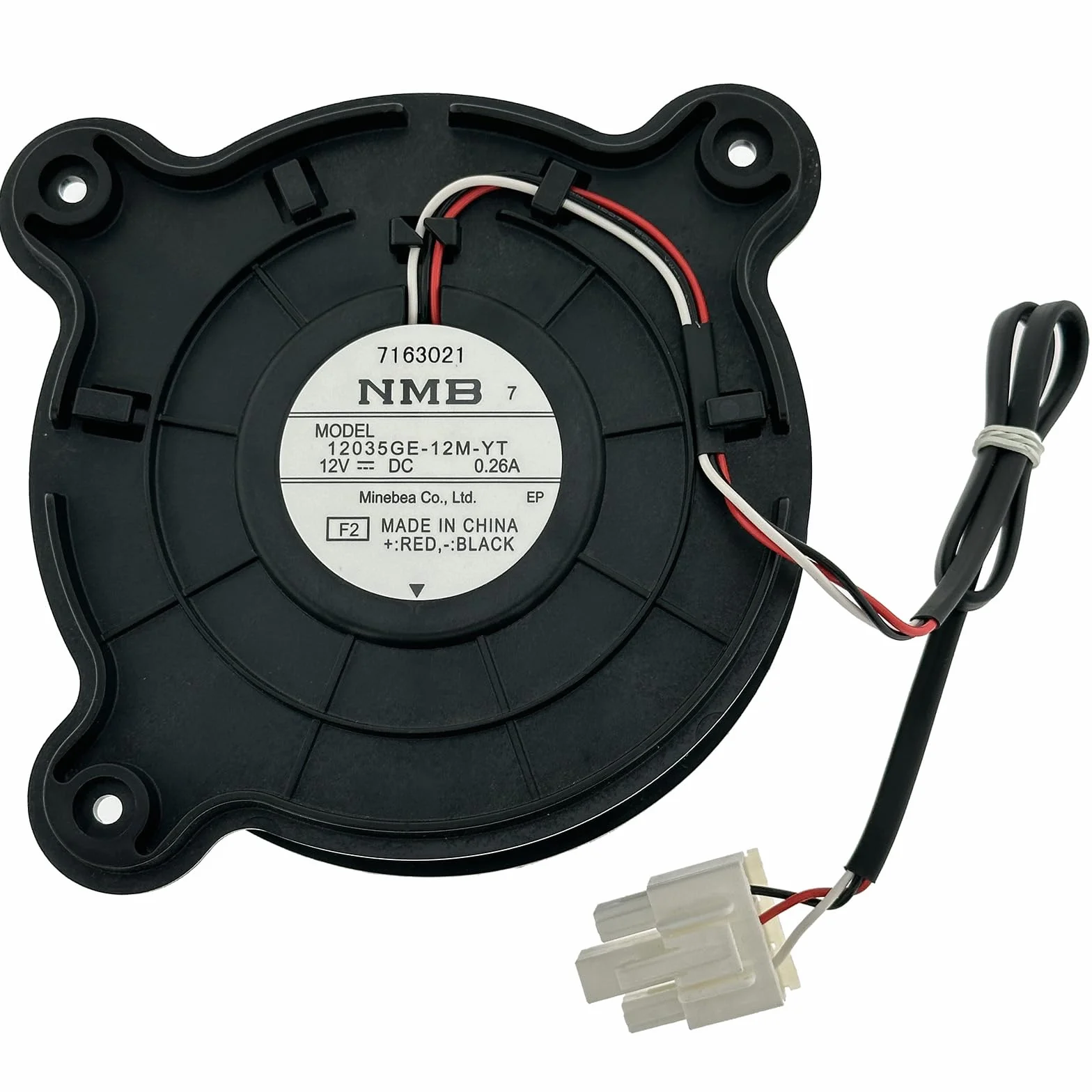 12035GE-12M-YT - Ventola evaporatore per frigorifero, compatibile con Samsung, Midea 11002015001679, ventola BLDC a 3 fili, 12 V, 0,26 A