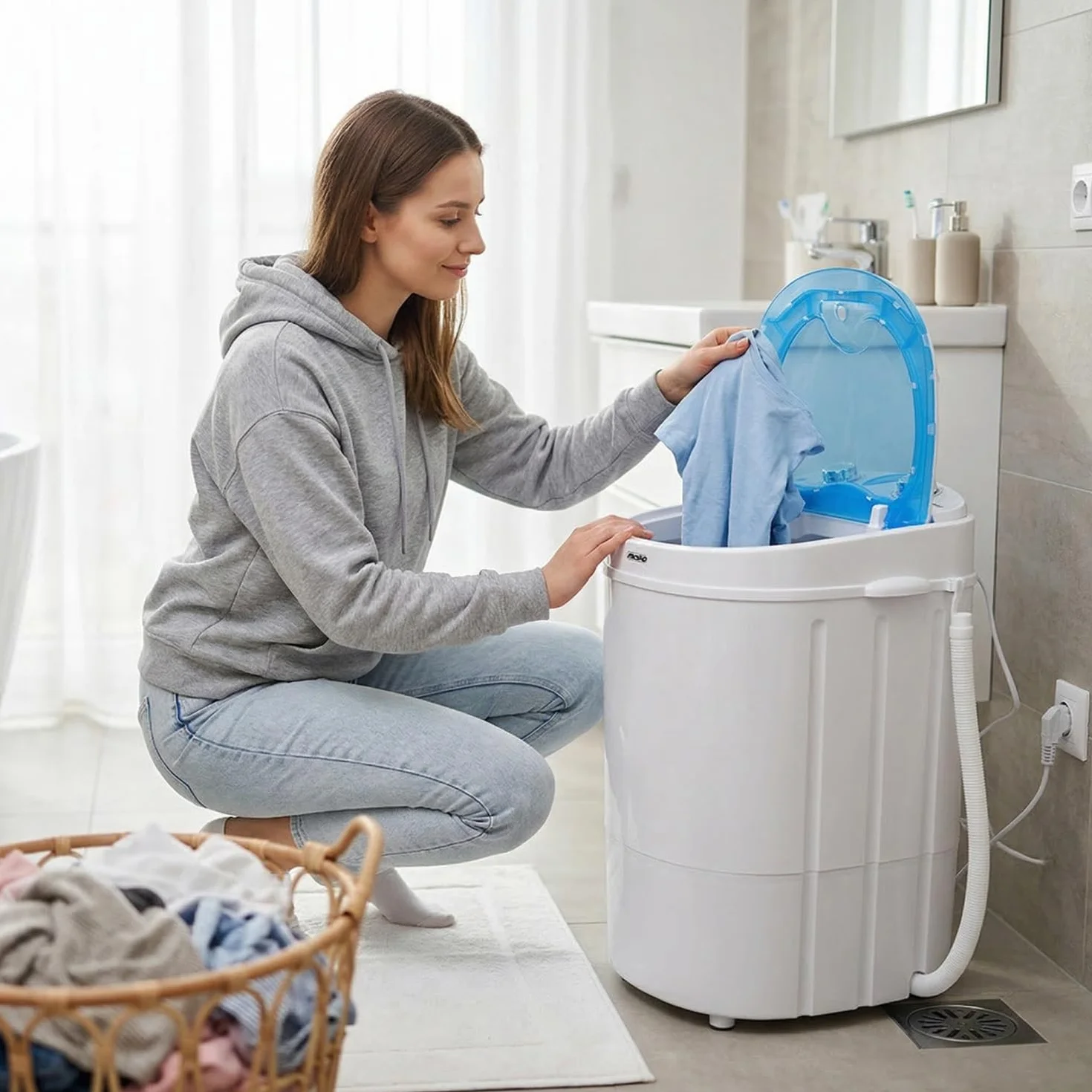 MESKO MS 8053 Lavatrice con centrifuga, da campeggio 3kg