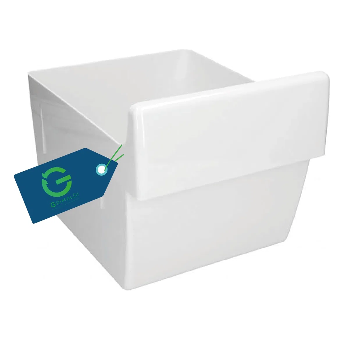 G GRIMALDI Cassetto Verdura Frigorifero 2247074103 compatibile con Rex Electrolux Zanussi, Ripiano Frutta Bianco 225x235 – Ricambio Alternativo 2275053144 2275053433