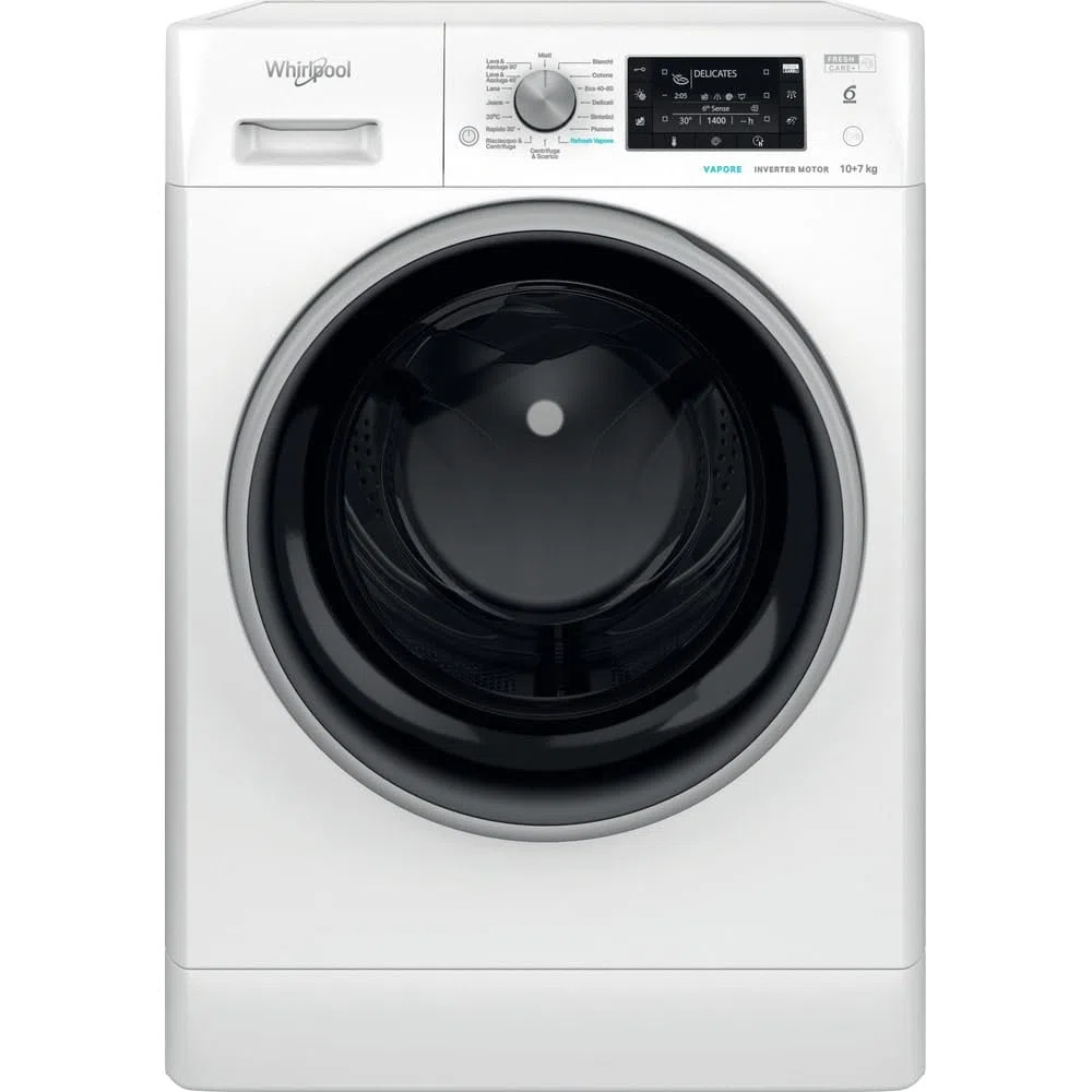 Whirlpool FreshCare Lavasciuga a libera installazione - FFWDD 107448 WBS IT