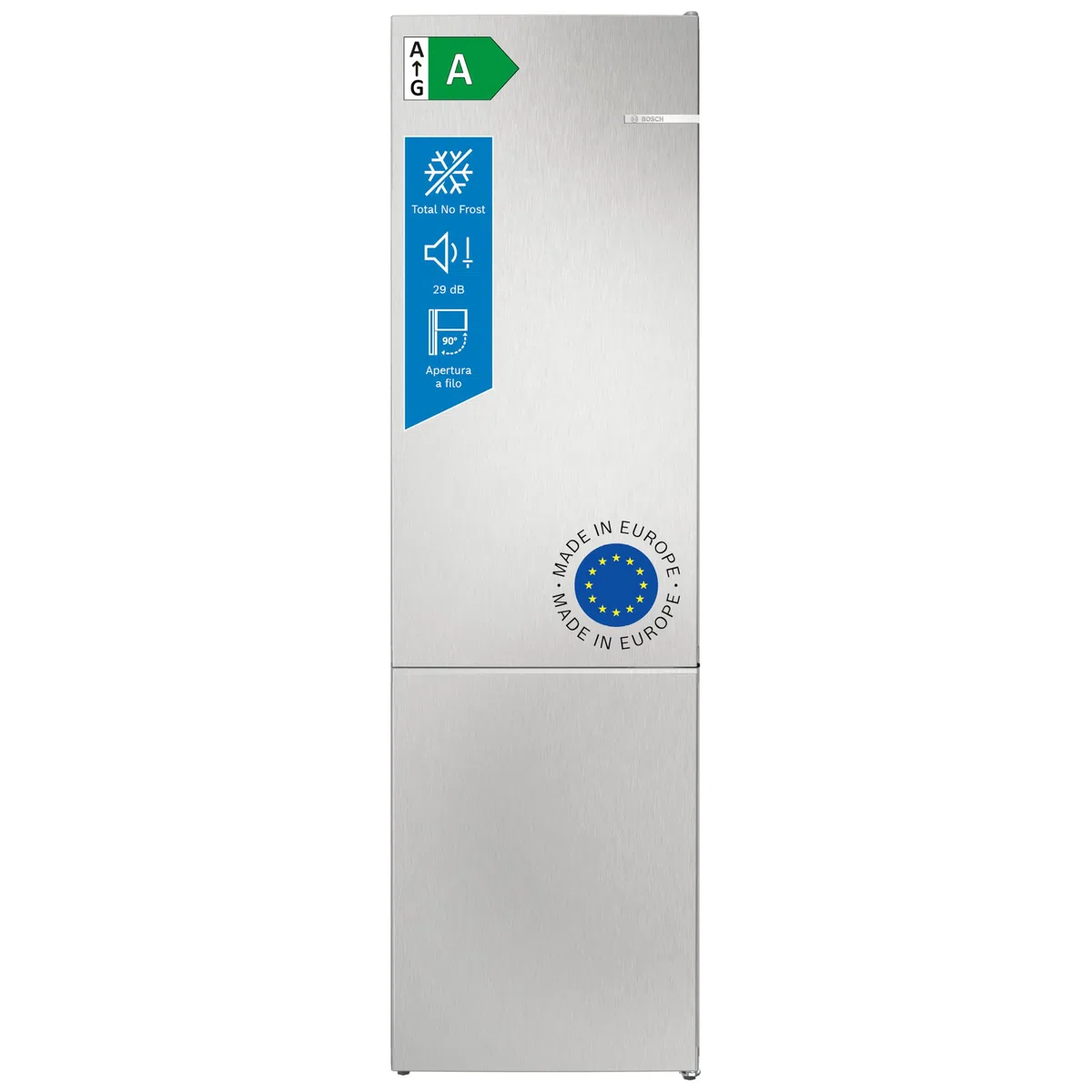 Bosch Serie 4 KGN392LAG Frigorifero combinato Total No Frost VitaFresh XXL PerfectFit Acciaio 203 x 60 cm