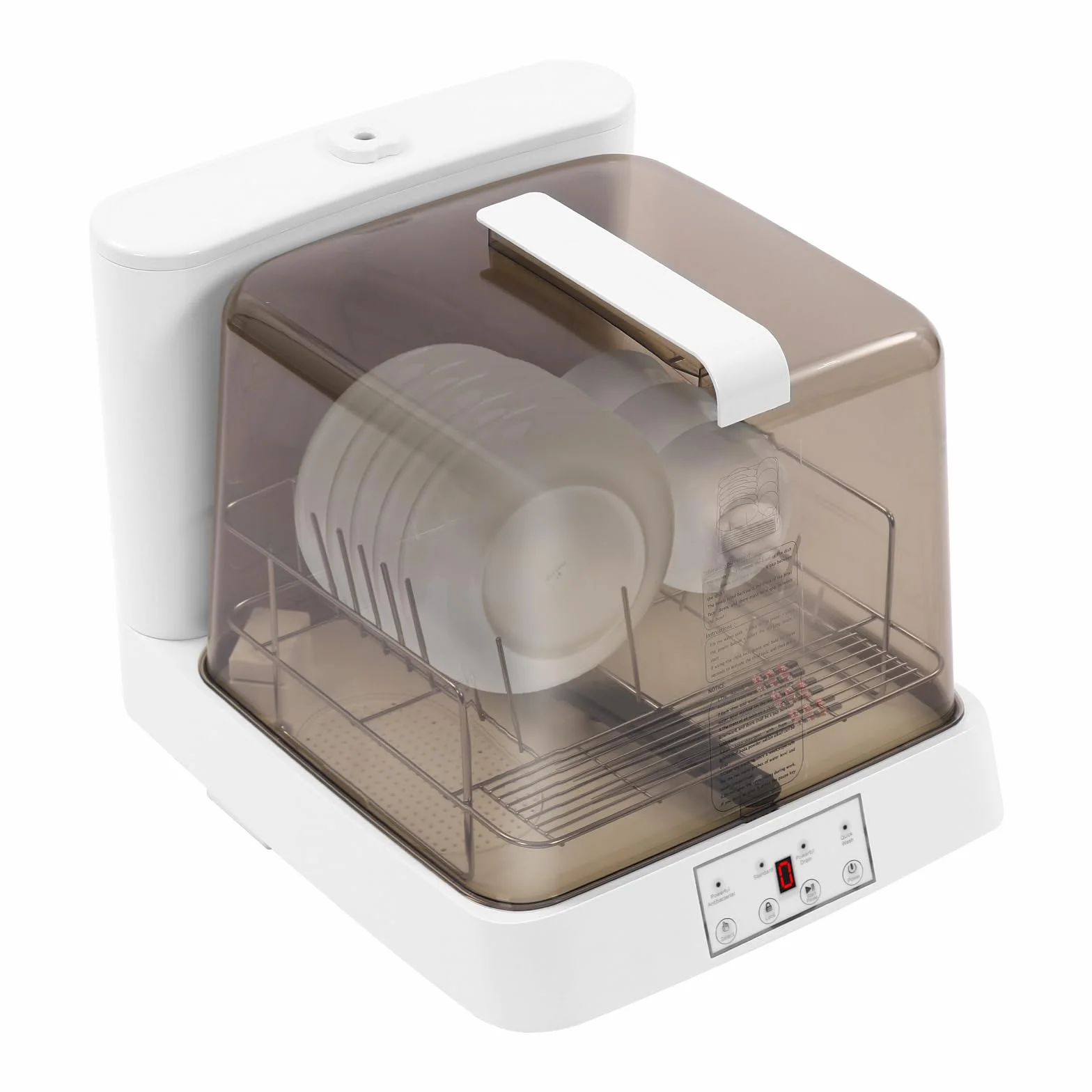 Lavastoviglie portatile, lavaggio automatico con serbatoio, spruzzatore girevole a 360°, diverse modalità di pulizia, ideale per piccole case, appartamenti, dormitori e altro ancora