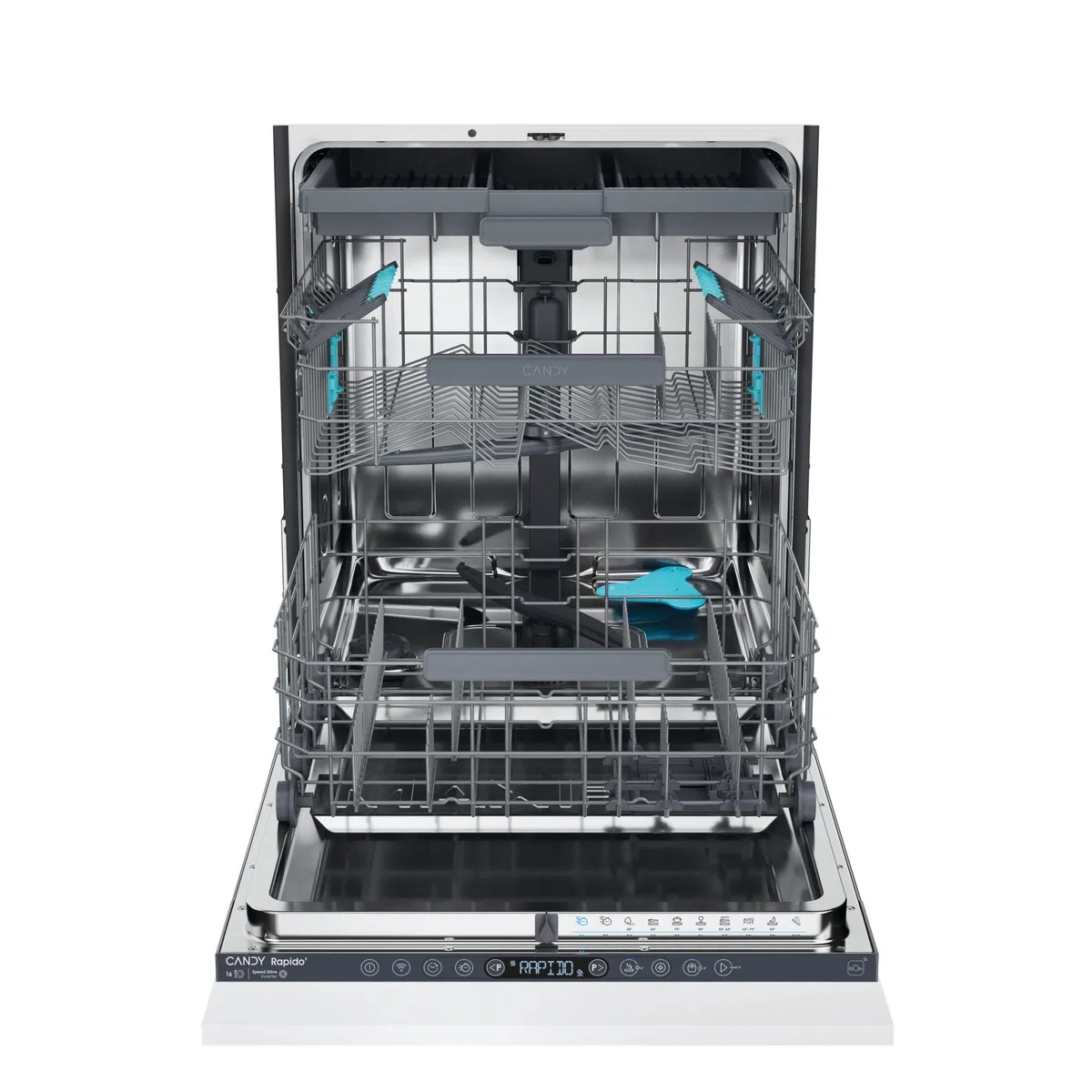 CS6C2S3PSA RapidO' - Lavastoviglie da Incasso 60 cm, a Scomparsa Totale, Wifi, 16 Coperti, Classe energetica C