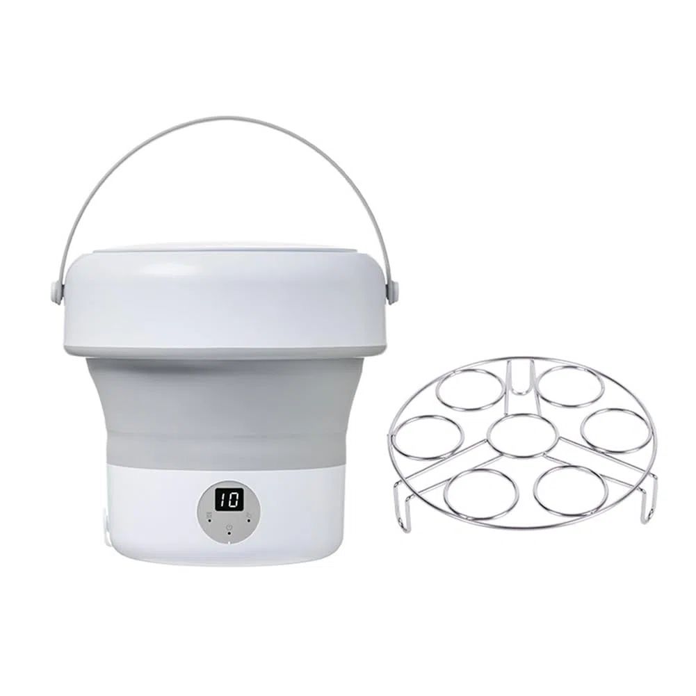 Spina UE,Lavastoviglie Pieghevole per Uso Domestico Piccola Mini Turbo Lavastoviglie Detergente per Frutta e Verdura Mini Lavastoviglie
