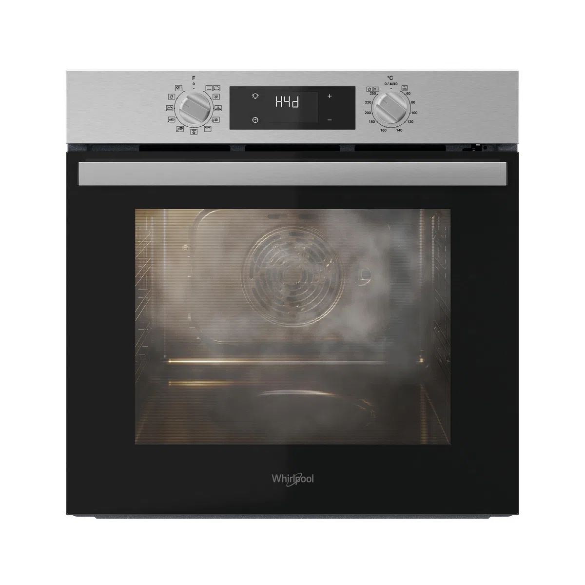 Whirlpool OMR58RR0X - Forno Multifunzione Da Incasso, Elettrico, Ventilato, Pirolitico, Capacità 71L, Acciaio Inox, Classe A+. Cook 3, Cool Door, Easy Clean. 59,5 x 59,5 x 55,1cm