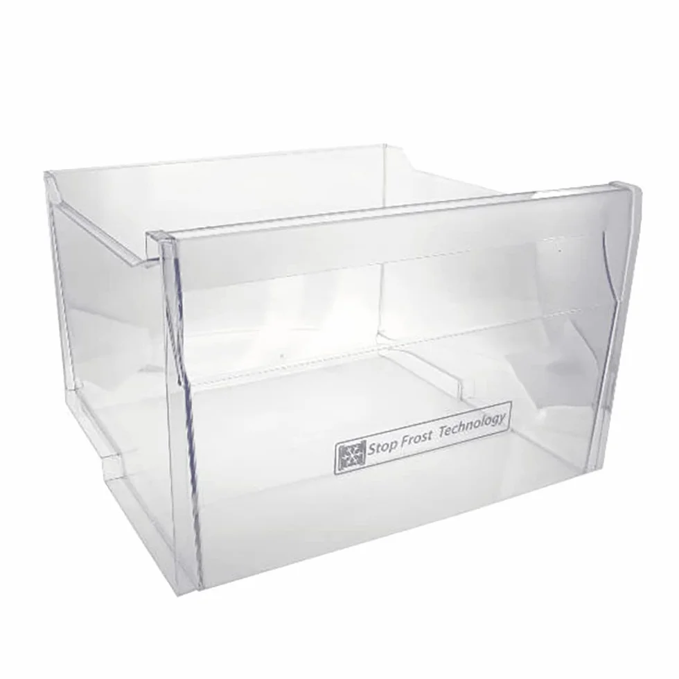 Cassetto congelatore (cassetto) trasparente per frigorifero Whirlpool e congelatore 481010654157 - Dimensioni (39,9 x 36,4 x 25,5 cm)