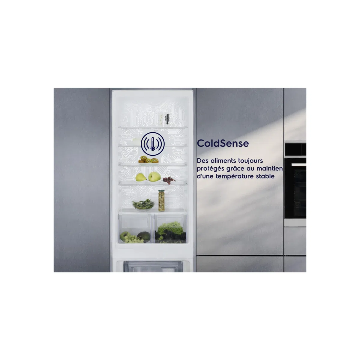 Electrolux LRB2AE88S Frigorifero Da Incasso Monoporta, Serie 500, Classe E, Capacità 142 Litri, Illuminazione a LED, Porta reversibile, Silenziosità 36 (dB), 873x548x549 mm