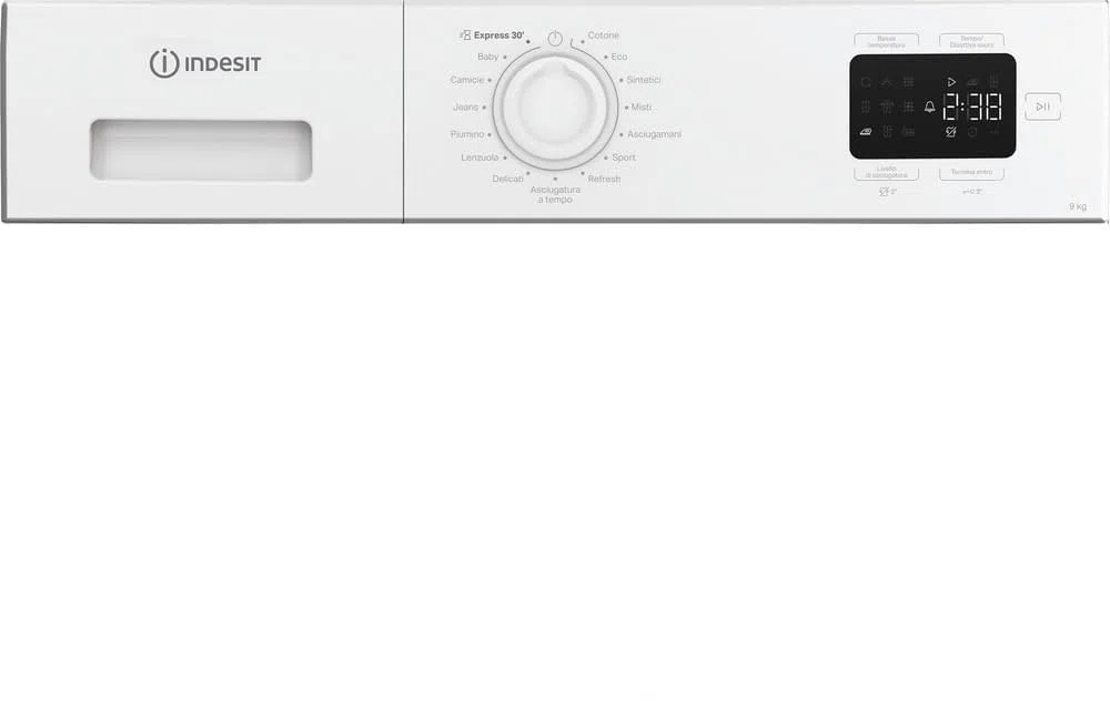 Indesit C YD 92D WW IT – Asciugatrice 9 Kg A Pompa di Calore, Libera Installazione, Classe E, Filtro 2 In 1, Ciclo Veloce, Cotone Eco, Refresh. 84,6 x 59,8 x 60,7 cm