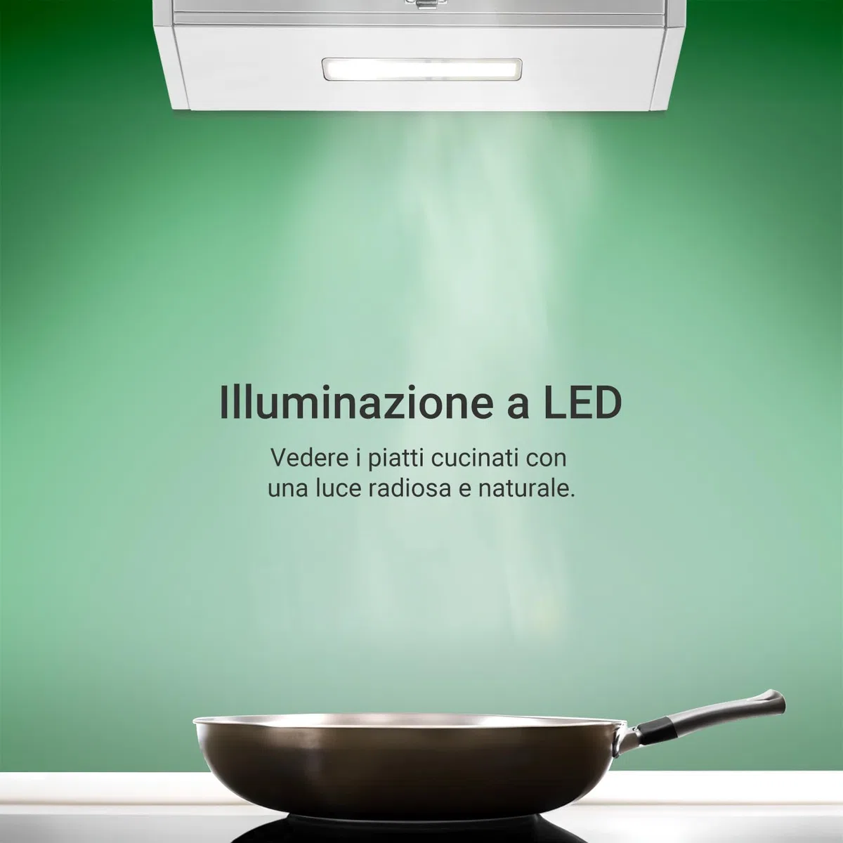 KKT KOLBE BASE6002W Cappa Aspirante 60 cm A+++ Bianco Metallo LED SensorTouch