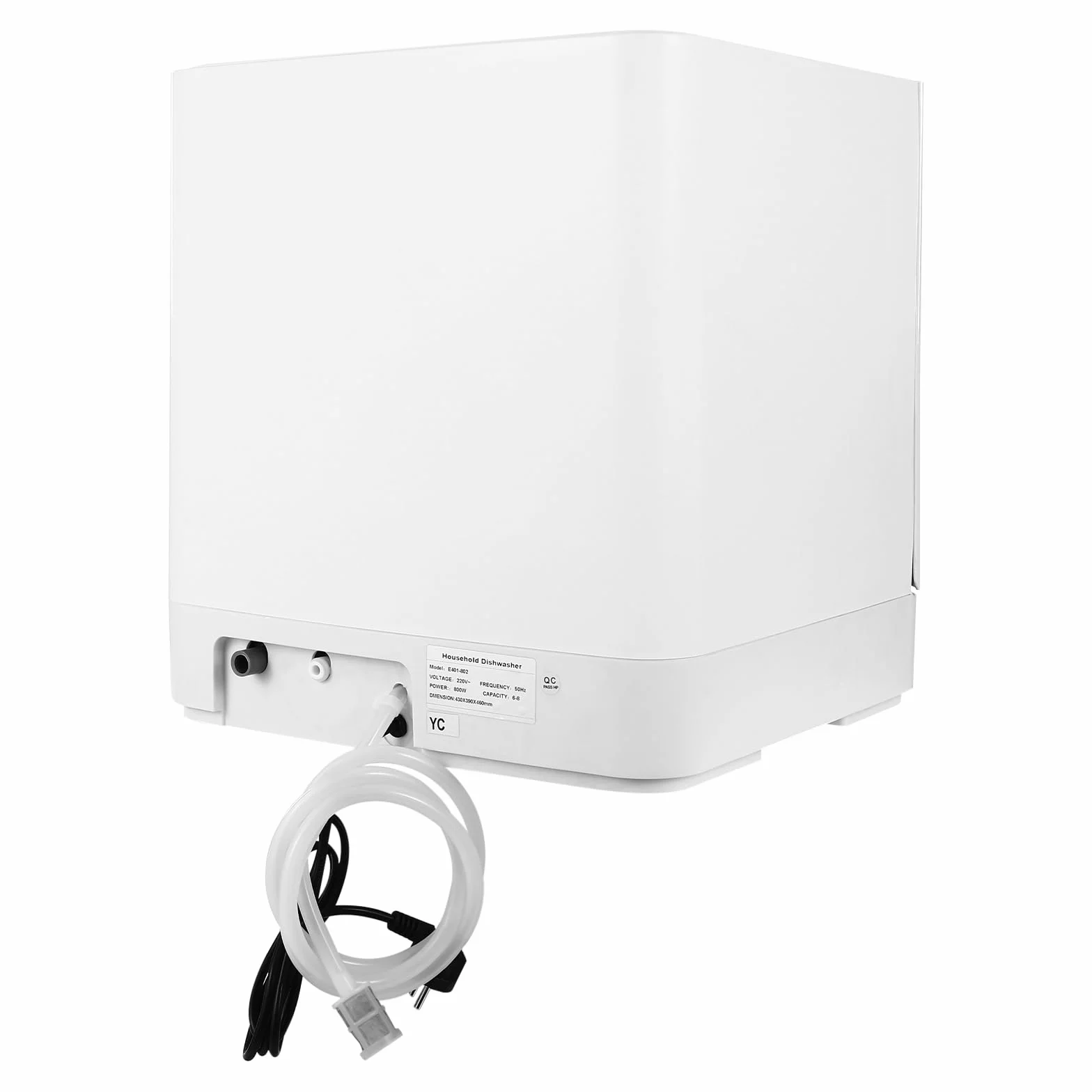 Lavastoviglie da tavolo, mini lavastoviglie portatile, doccia girevole a 360°, lavastoviglie da tavolo con quattro modalità di pulizia e asciugatura, risparmio energetico, autoportante per
