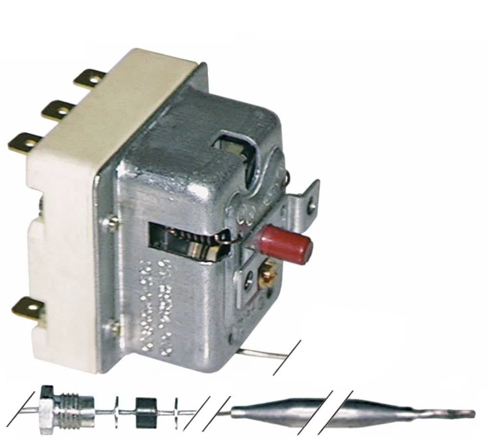 Ego Termostato di sicurezza 55.32542.835 adatto per LINCAR, MBM, Bartscher massima temperatura 225 °C 3 sonda di Palo Ø 6 mm x 94 mm 20 a