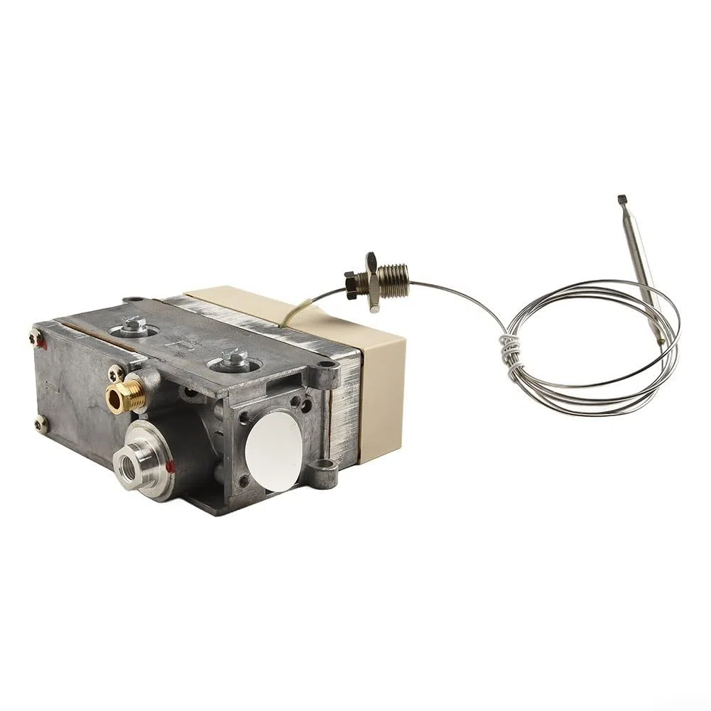 Gdfnmogo 710 Valvola di controllo della temperatura del gas Termostato professionale da cucina commerciale, per friggitrice a vapore forno 120-200 gradi Celsius regolatore di calore