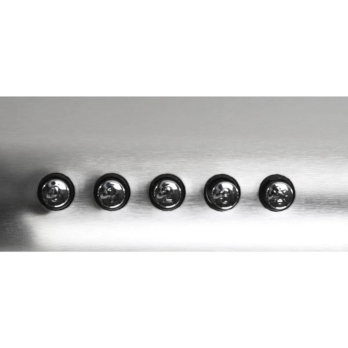 Cappa aspirante da incasso, per ricircolo dell'aria di scarico, 60 cm, in acciaio inox, illuminazione a LED [classe energetica C]