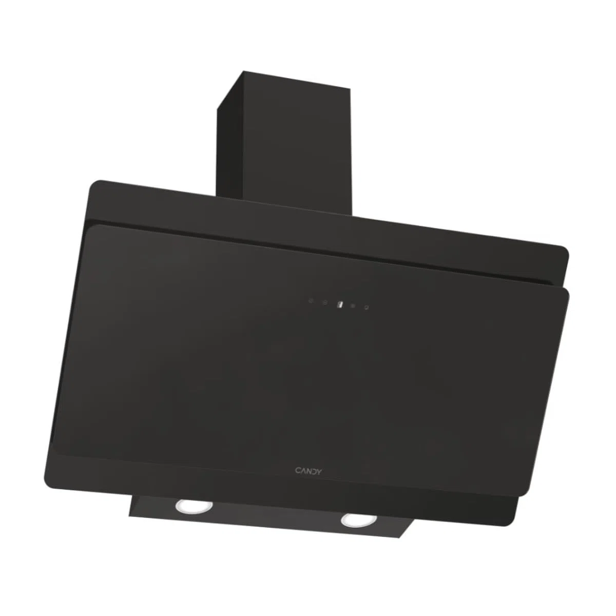 Candy CDG9CBP8B, cappa decorativa da 90 cm, 4 livelli di potenza, 611 M3/h, controllo touch, filtri in alluminio antigrasso e filtri a carbone inclusi, illuminazione LED, 62 dB, nero