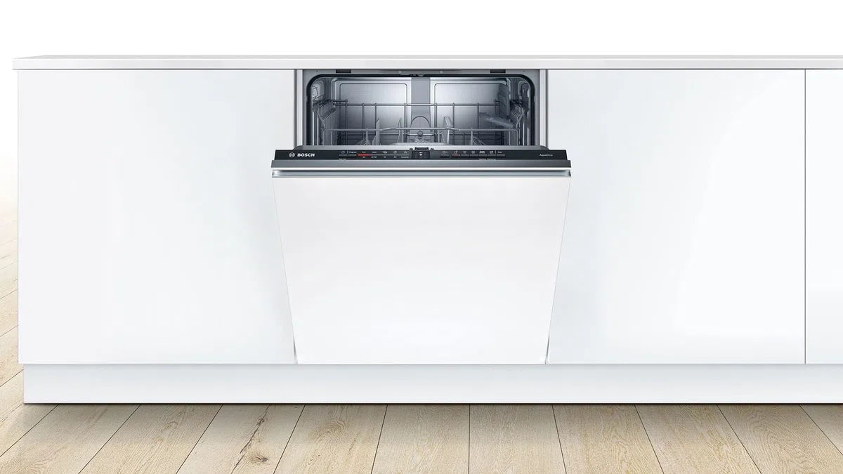 Bosch SMV2ITX16E Serie 2, Lavastoviglie da incasso a scomparsa totale, Home Connect, Diagnostica da remoto, Assistente al lavaggio, Programma Preferito, InfoLight, 50db, 60 cm