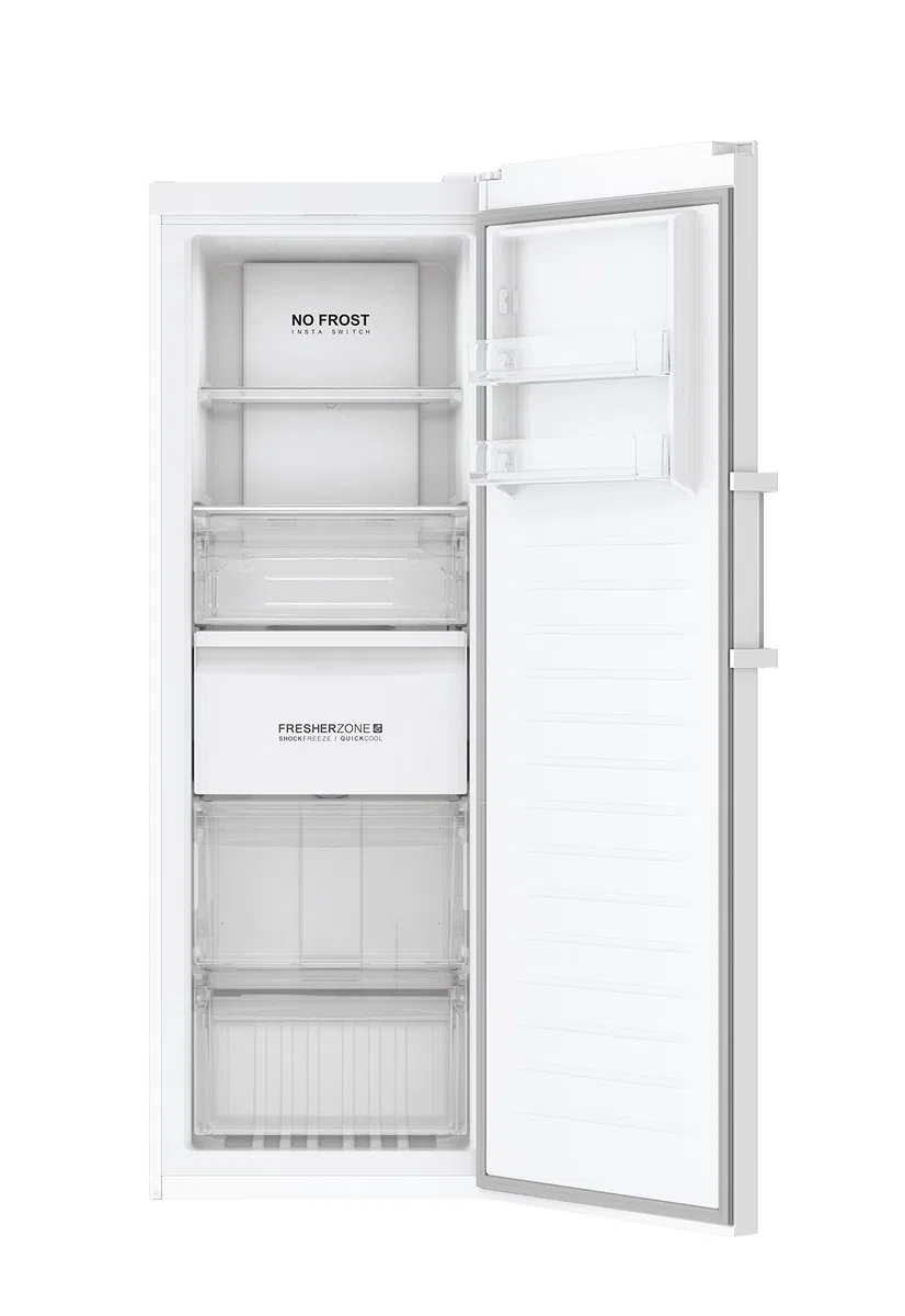 Haier Instaswitch Congelatore Verticale a Cassetti, 285 Litri, Monoporta, Connessione Wi-Fi e BLE, No Frost, con Luce LED, Classe E, Libera Installazione, 59,5 x 67,5 x 171 cm, Bianco - H3F285WEH1