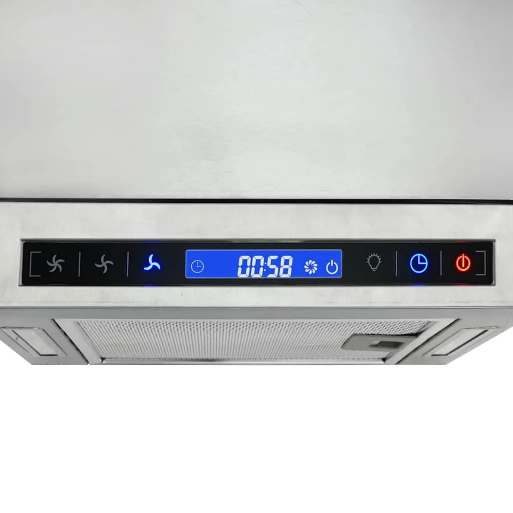 vidaXL Cappa a Isola con Display LCD e Sensore Touch 756 m³/h LED Aspirazione