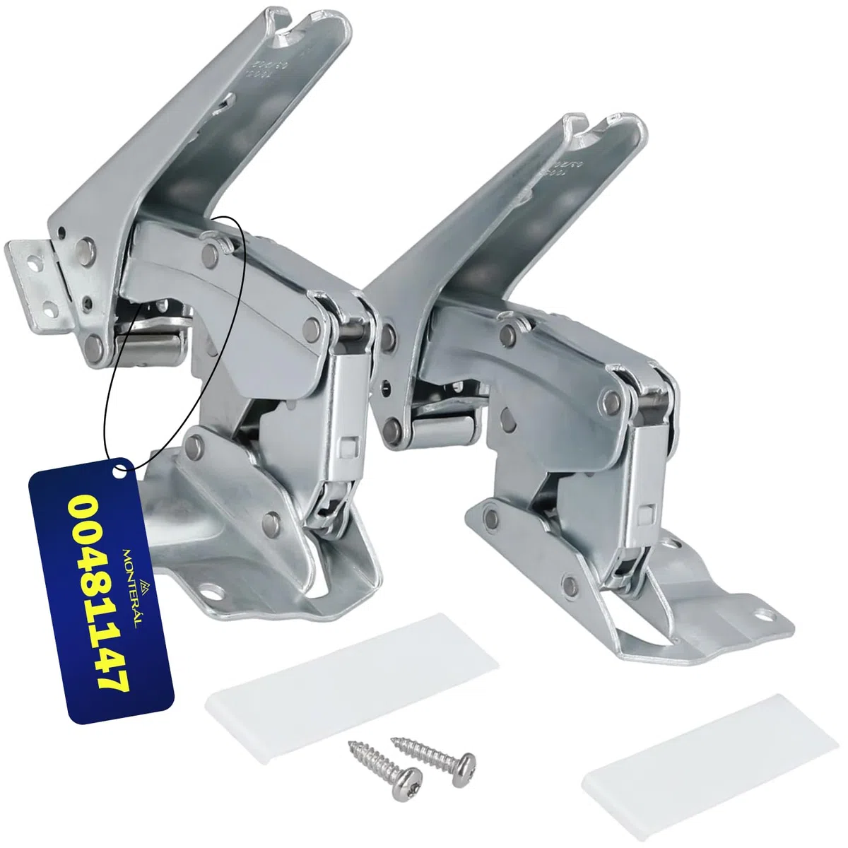 Bosch Siemens Miele Electrolux Cerniere Frigorifero Incasso 2 Pezzi con Viti e Tappi 00481147 481147 5546050 407131425/8