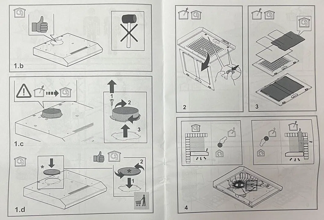 Franza Cappa da incasso per Indesit ISLT 65 LS X compatta, elegante e realizzata in acciaio inox da 60 cm. sia filtrante che aspirante - 3 velocità selezionabili - altezza di soli 7,7 cm.