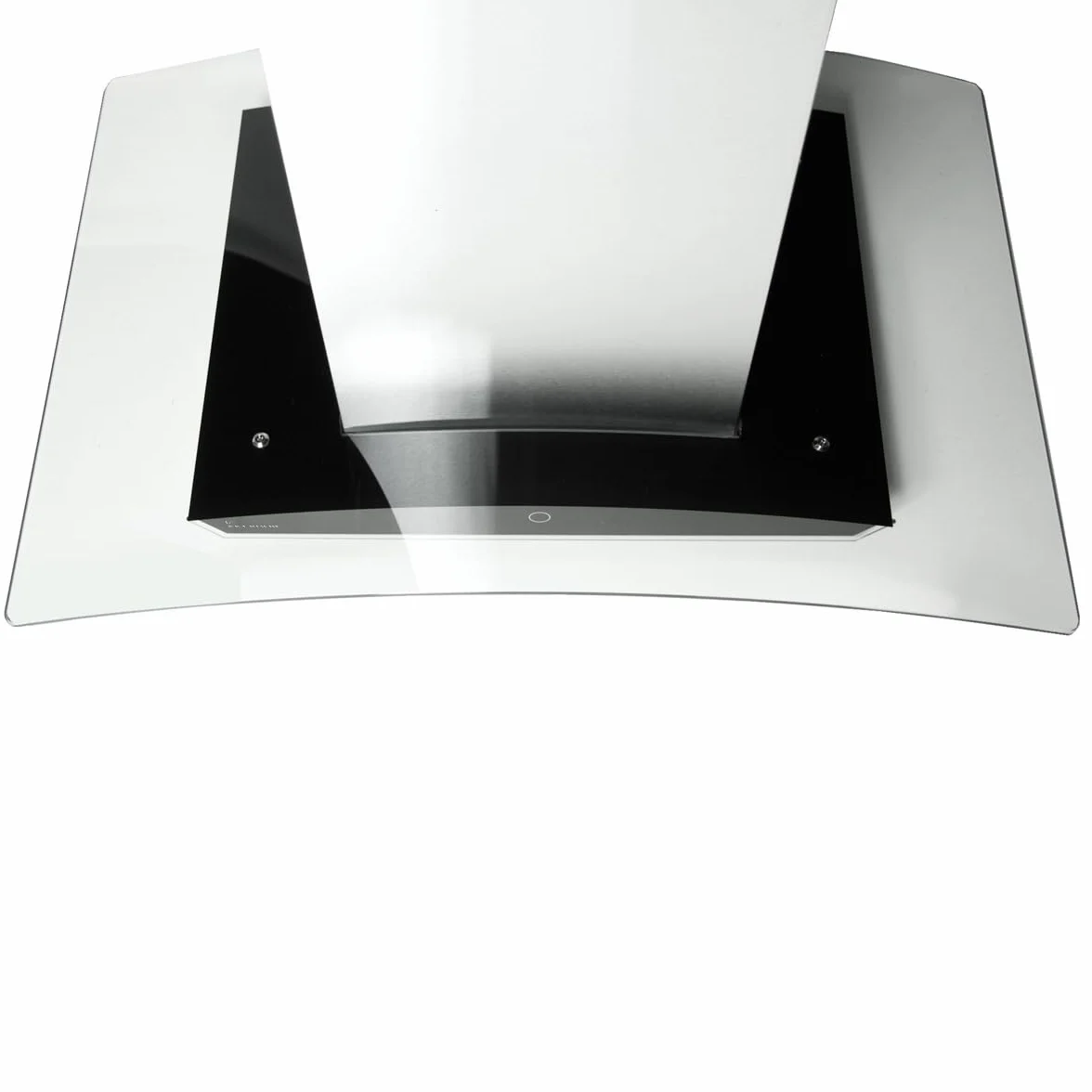Cappa aspirante 90 cm | cappa a isola | acciaio inossidabile | vetro nero | Wi-Fi, funzione SensorTouch | SINUS-ISO-HC