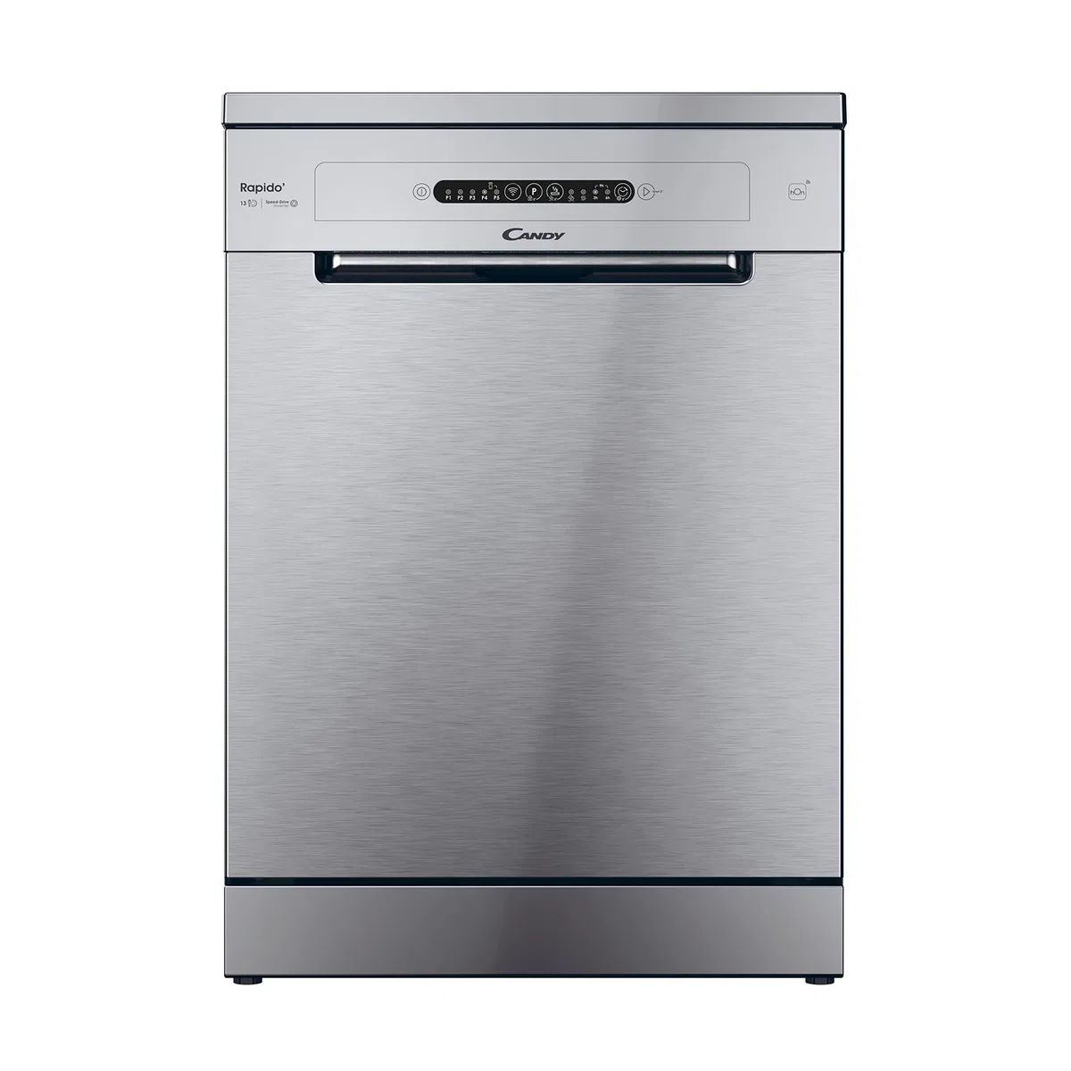 Candy Rapido' Lavastoviglie a Libera Installazione 60 cm, 13 Coperti, 5 Programmi, Wi-Fi + BLE, Maxi TUB, Partenza Ritardata 3-6-9h, Motore Inverter, Classe C, 59,7 x 59,8 x 82 cm, Inox - CF 3C7L0X