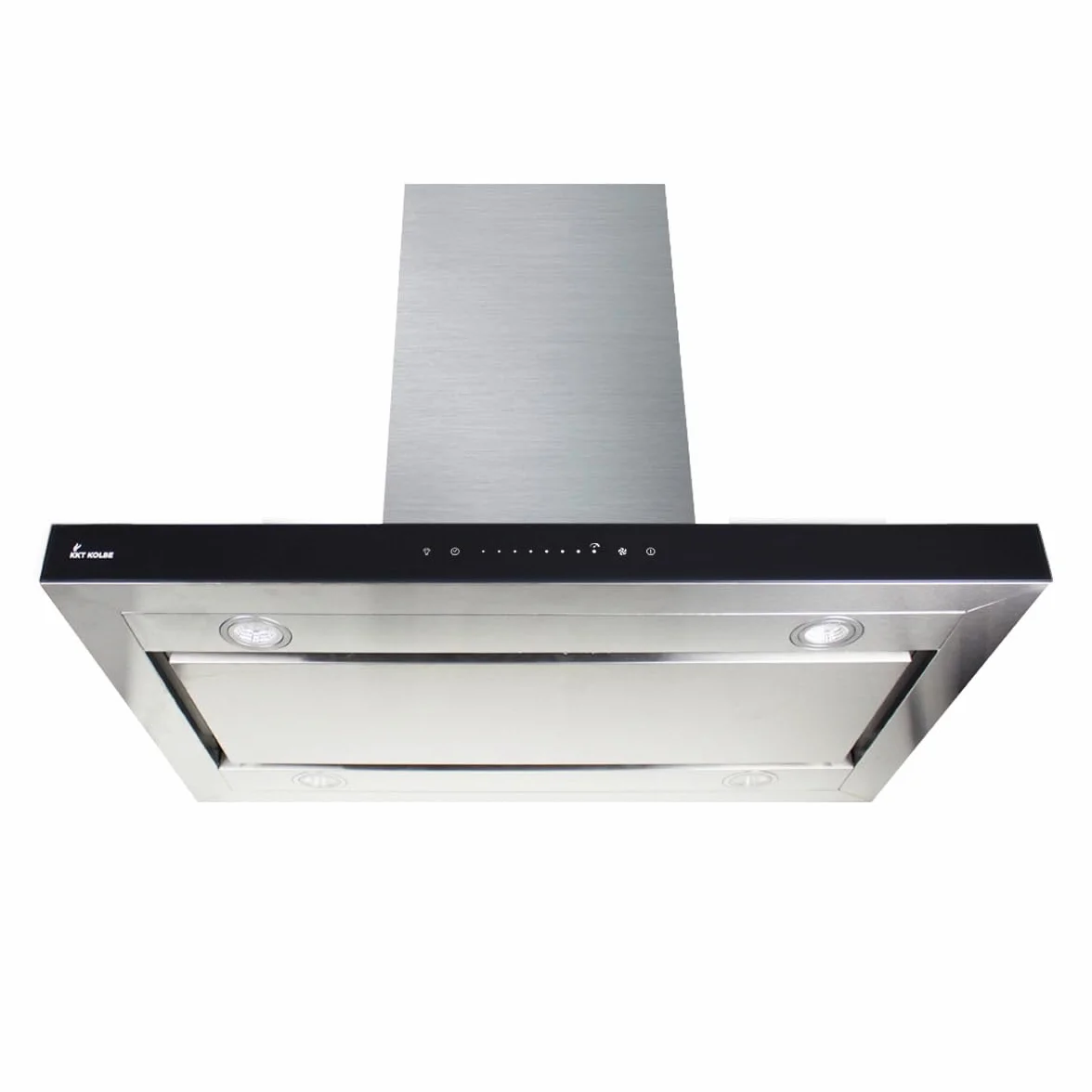 Cappa aspirante 90 cm | Cappa Isolotto | cappa isola | acciaio inossidabile | vetro nero | WiFi | auto spegnimento | Operazione di tocco | FLAT-INSEL-5