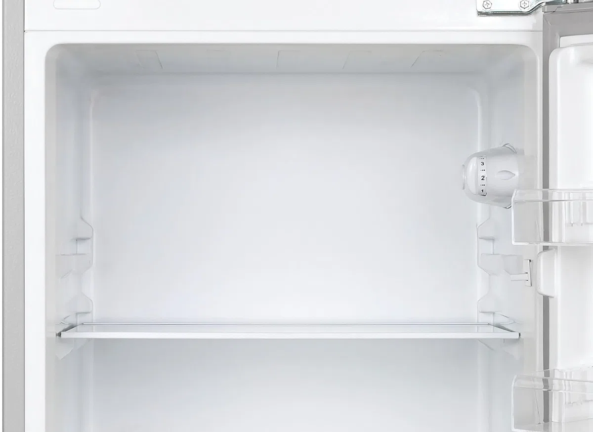 CANDY Frigorifero Doppia Porta a libera installazione, 242 Litri, 41 dB, Silver, Classe E, AxLxP 143x55x55 cm Compatto, Porta Reversibile - CDG1S514ES