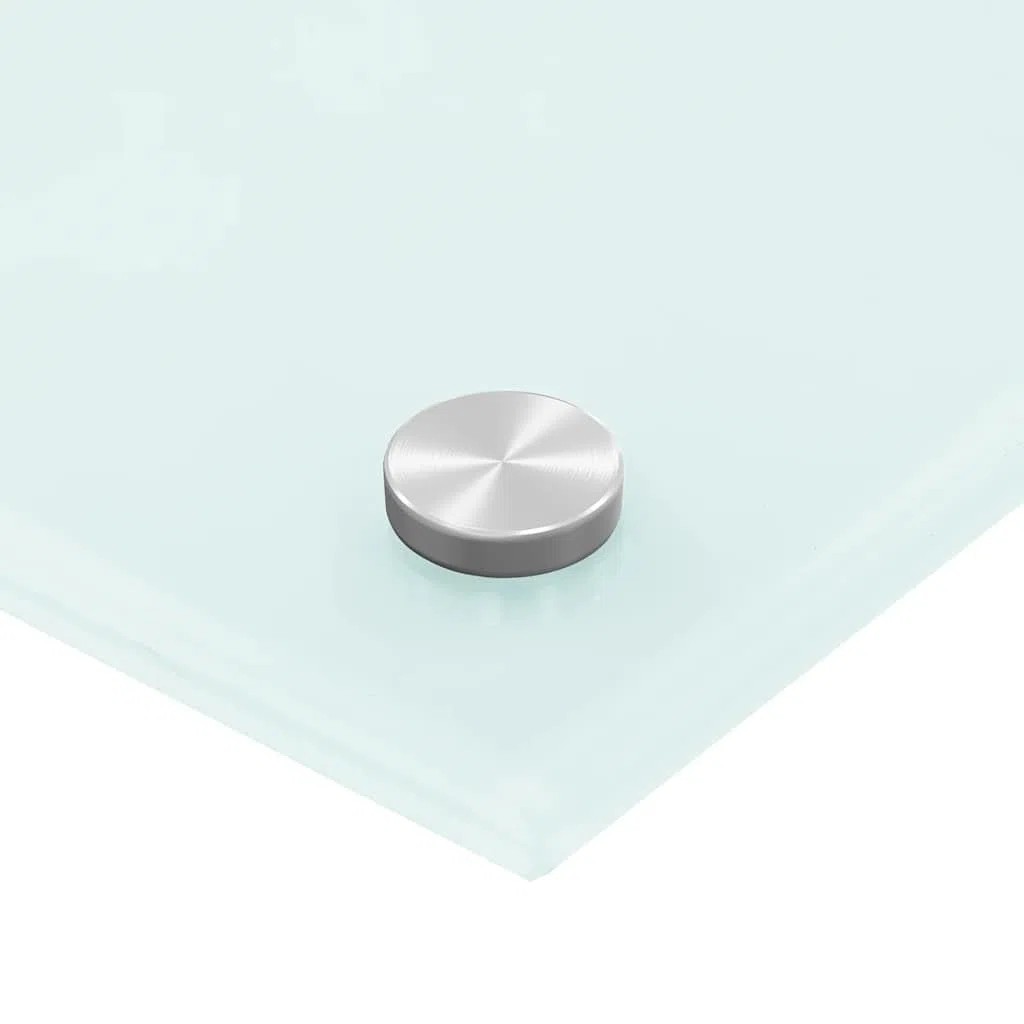 Genérico Paraschizzi per Cucina Bianco 80x50 cm in Vetro Temperato,Bianco,6.75kg,249455