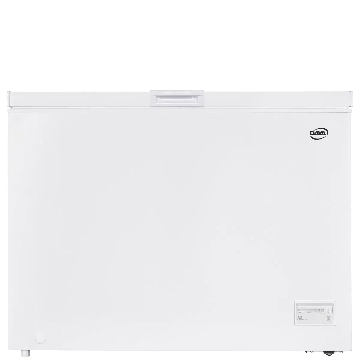 Daya congelatore orizzontale DCP290SH4WE0, 287 litri, classe E, super freezing, winter security, silenzioso 40 dB(A), autonomia senza corrente 28 ore