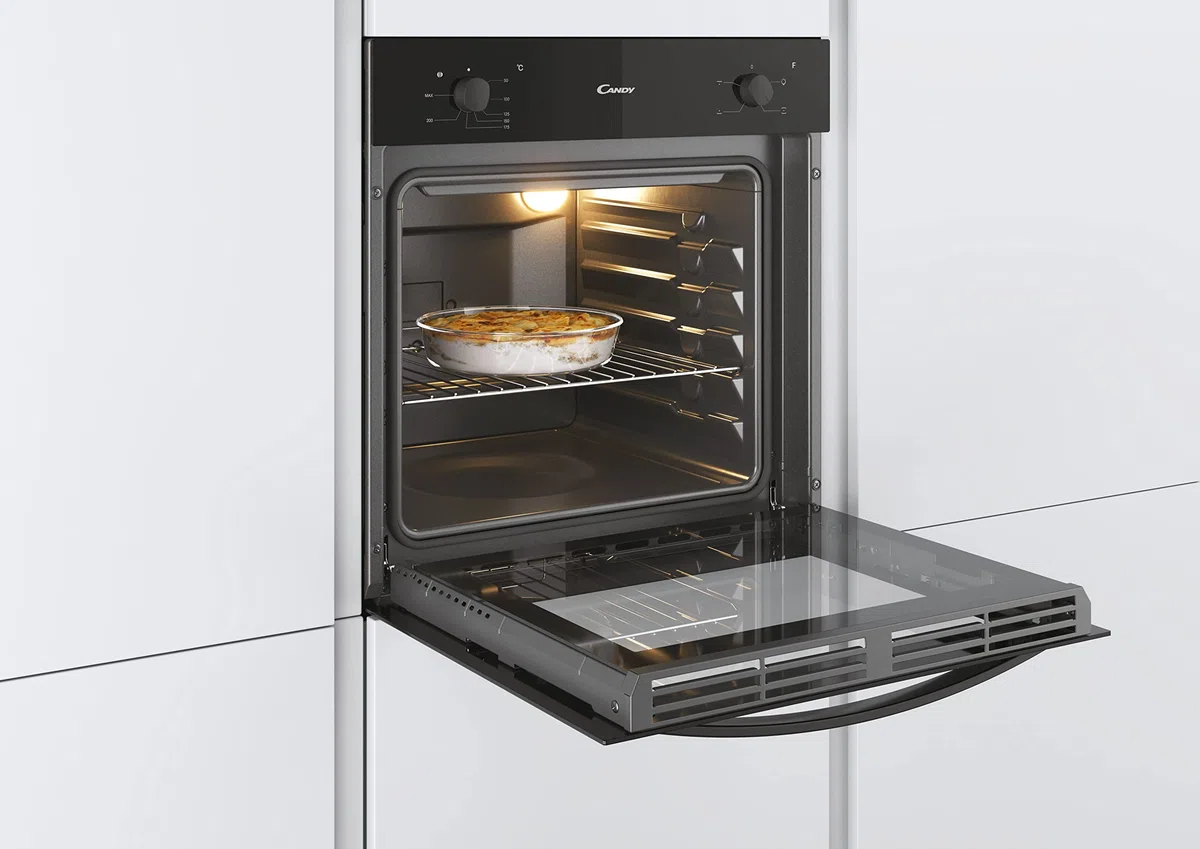 CANDY FCS100N Forno Elettrico 71 Litri, 4 Programmi, Classe Energetica A, 595x595x568 mm, Nero