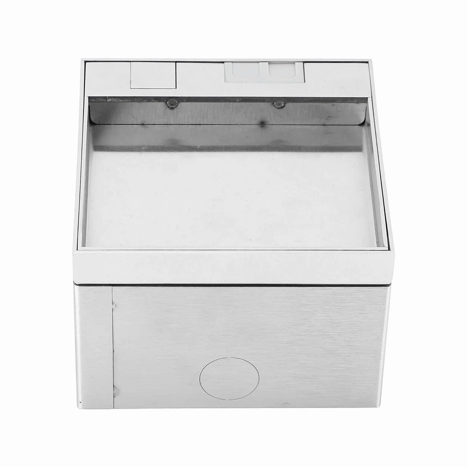Presa Pavimento 16A Incasso a Pavimento con Doppia Presa, Presa Elettrica Incorporata CA 250 V Scatola di Copertura Presa Impermeabile Nascosta per Pavimenti Piani Cucina