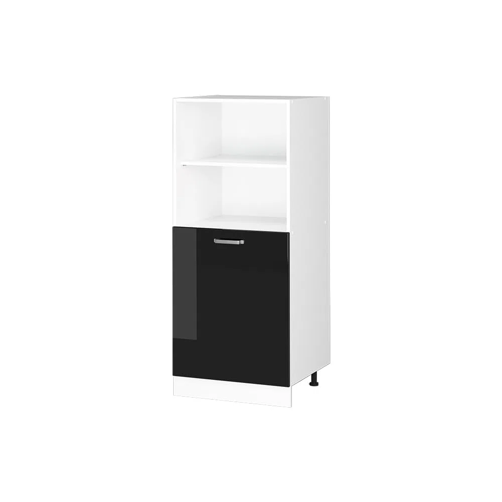 Vicco Frontale cucina R-Line, Nero lucido, 59.6 x 71.3 cm frontale del mobile per mobile forno a mezza altezza, adatto per armadi da cucina R-Line per un montaggio semplice