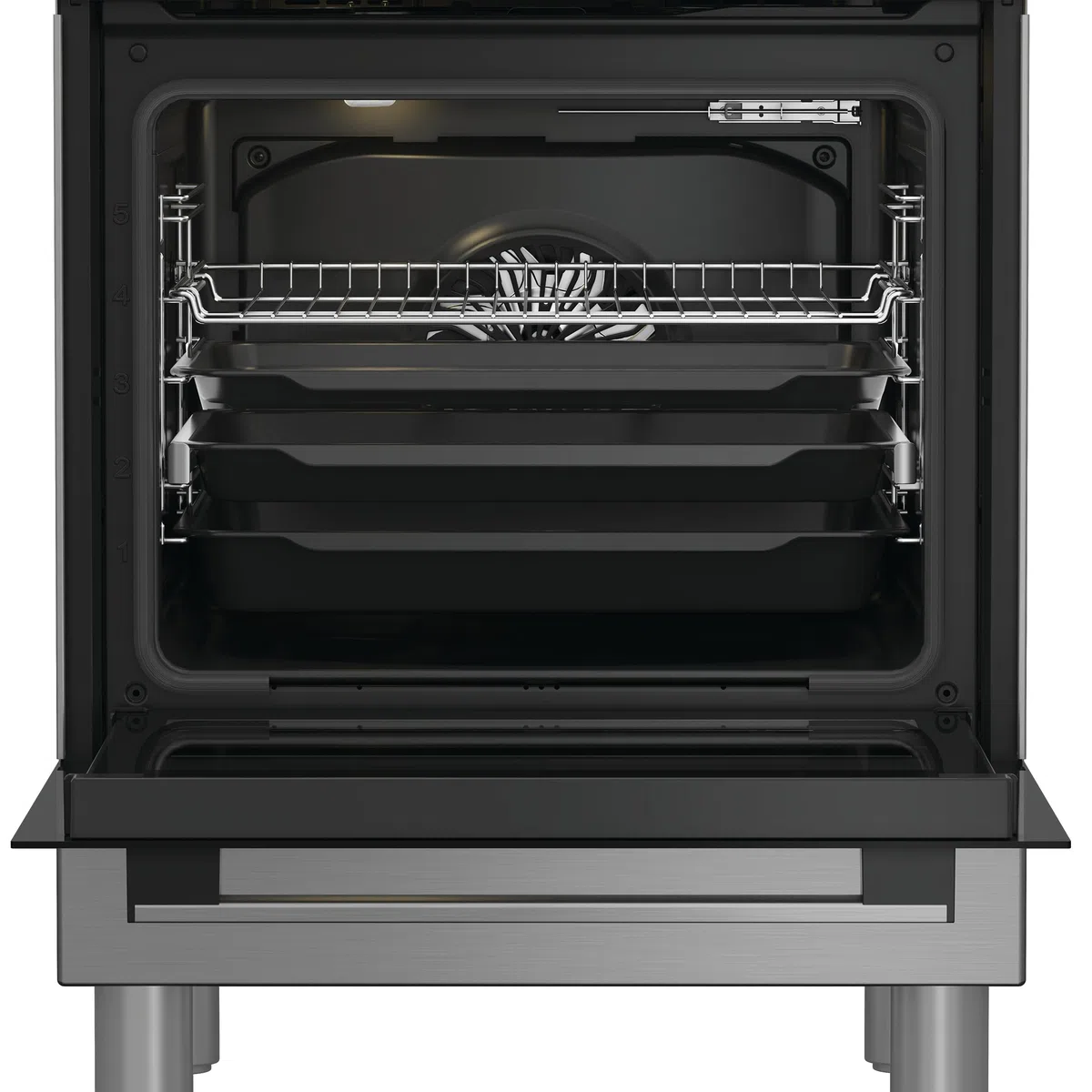 Hotpoint Ariston H6I8LMSAX kuchenka wolnostojąca 60x60 cm 72L piekarnik multifunkcyjny wentylowany płyta indukcyjna klasa A Diamond Clean Air Fry Active Multiflow stal nierdzewna