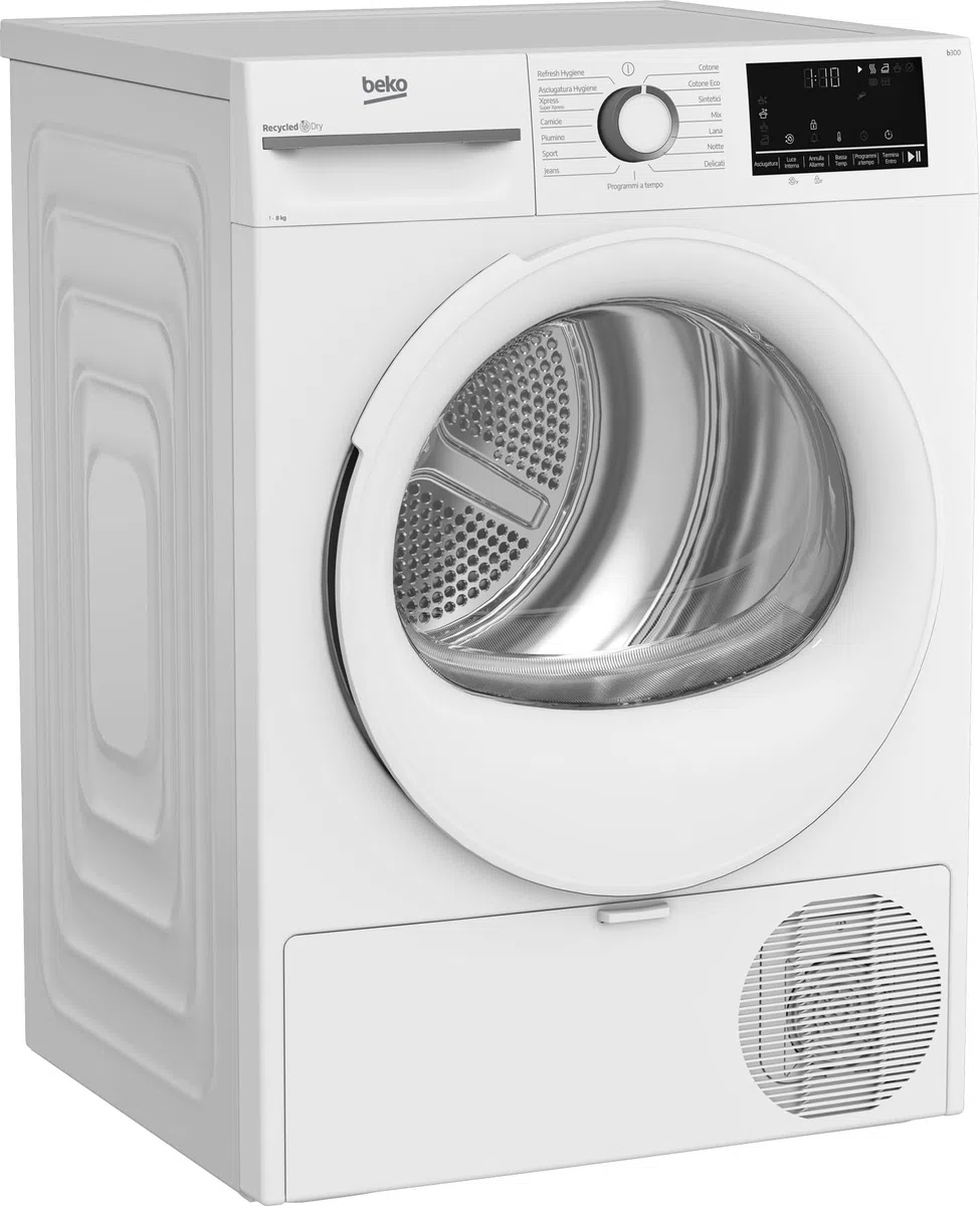 Beko BMT481WI_IT 8kg, Classe C, Linea Estetica NX, motore inverter, Display Touch