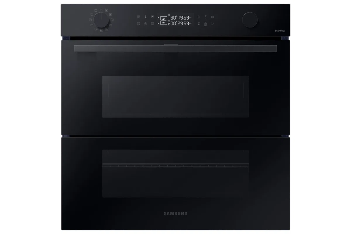 Forno Samsung ad incasso NV7B4540VBK 60 cm 76 l dual cook flex serie 4 doppia porta vapore grill wifi display led nero classe a+