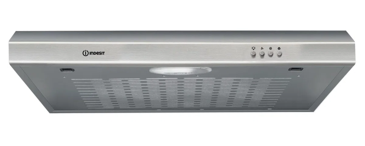 Franza Cappa da incasso per Indesit ISLT 65 LS X compatta, elegante e realizzata in acciaio inox da 60 cm. sia filtrante che aspirante - 3 velocità selezionabili - altezza di soli 7,7 cm.