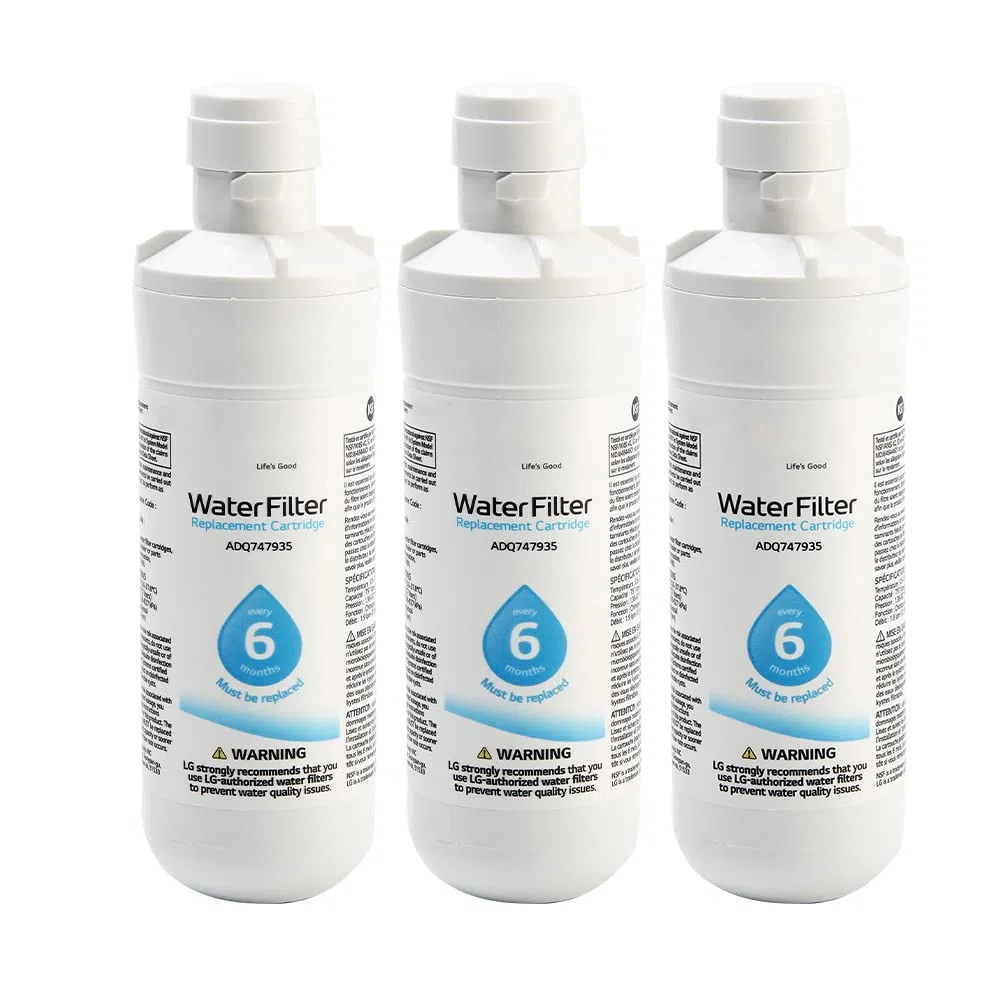 LT1000p - Filtro dell'acqua di ricambio, ricambio per frigorifero e casa, filtro originale per acqua e ghiaccio (3 pezzi)
