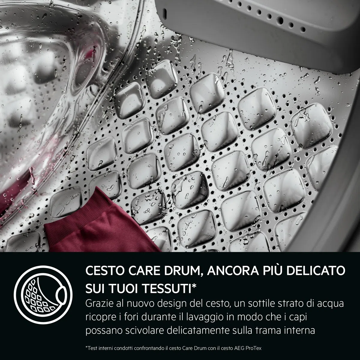 AEG Lavatrice Carica Frontale Serie 7000 ProSteam, 11 kg, LR7FD114B, Vapore Refresh, Tecnologia PreciseWash, Cesto Care Drum, Classe Energetica A, Motore Inverter, 1351 giri/min, 636x847x597 mm