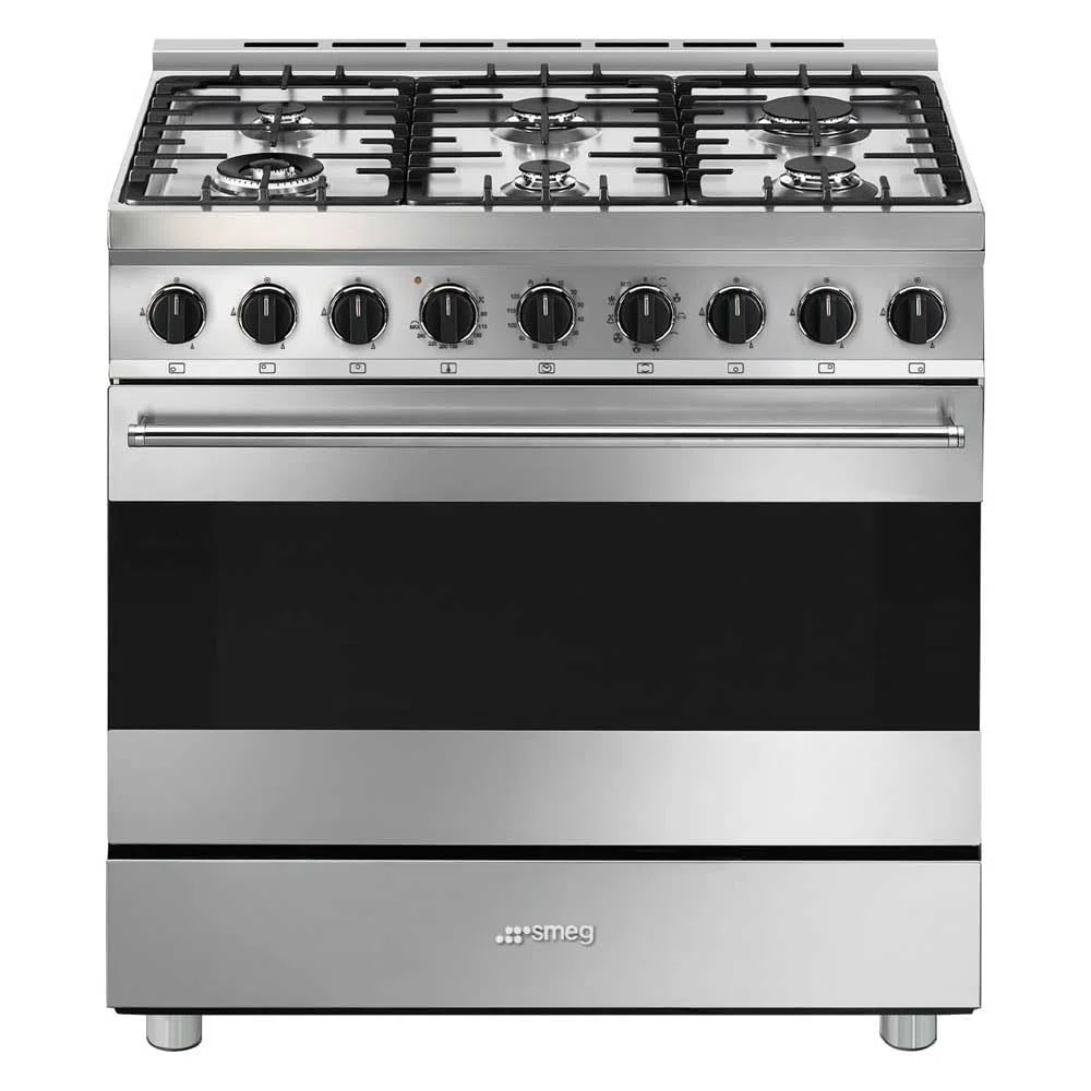SMEG B91GMX2 CUCINA 90CM PIANO COTTURA 6 FUOCHI FORNO TERMOVENTILATO CLASSE A