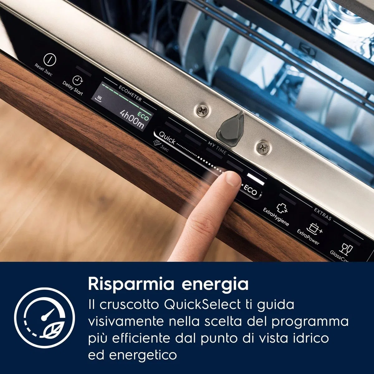 EEA28400L - Lavastoviglie da Incasso 14 Coperti, a Scomparsa Totale, Classe energetica C