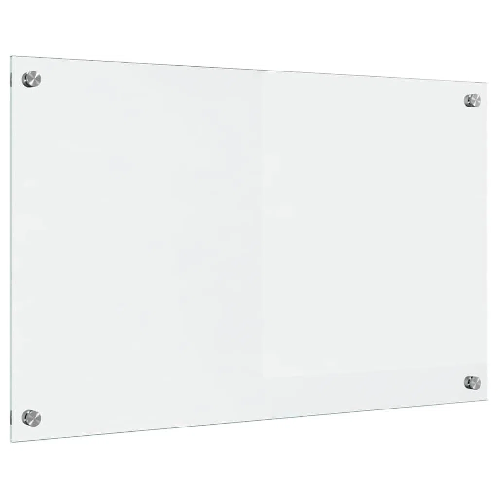 vidaXL Schienale da Cucina Trasparente 80 x 50 cm Vetro temperato, Design da Cucina alla Moda: Schienale in Vetro, Parete Resistente al Calore, estetica Moderna per la ristrutturazione