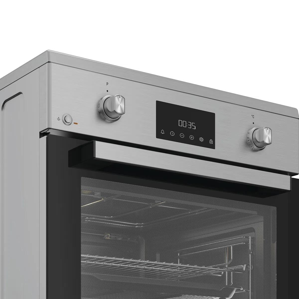 Hotpoint Ariston H6I8LMSAX kuchenka wolnostojąca 60x60 cm 72L piekarnik multifunkcyjny wentylowany płyta indukcyjna klasa A Diamond Clean Air Fry Active Multiflow stal nierdzewna