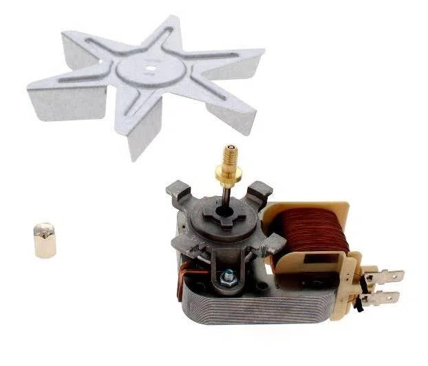 Whirlpool Hotpoint Ariston Baukneckt - Motore ventilatore per forno 481010781691 - C00398229 completo di ventola e dado - LF021/E - Prodotto originale