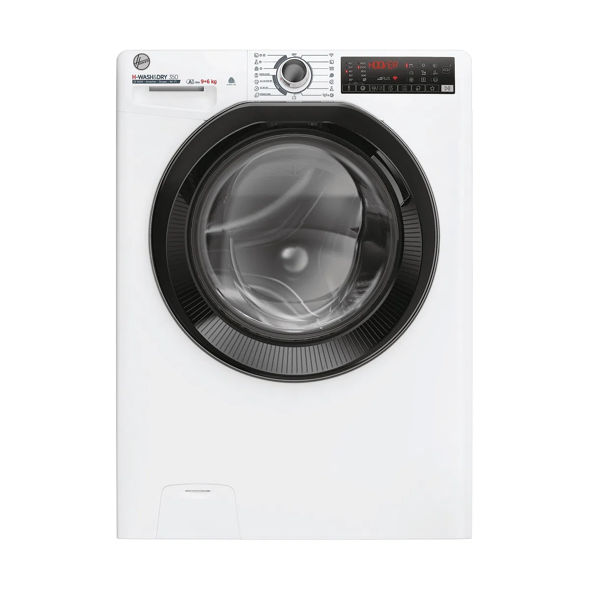 Hoover H-WASH&DRY 350 H3DPS4966TAMB6-S - Asciugatrice/classe di efficienza energetica D/A/A, capacità di lavaggio 9 kg/asciugatura 6 kg/Active Steam funzione vapore/inverter motore/WiFi e Bluetooth