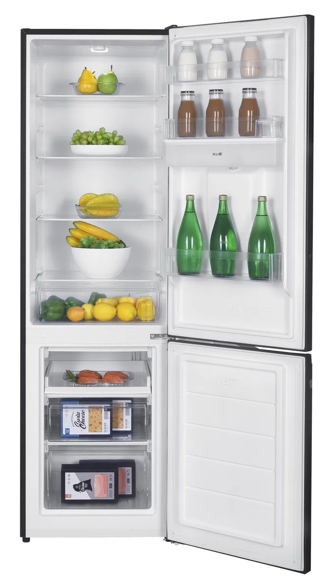GEDTECH Frigorifero combinato - congelatore basso - GCB262BL Nero - capacità 262L - Classe E