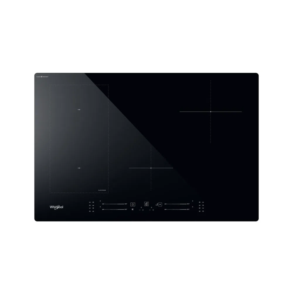 Piano cottura induzione 4 Fuochi Larghezza 77 cm vetroceramica tecnologia FlexiCook colore Ner