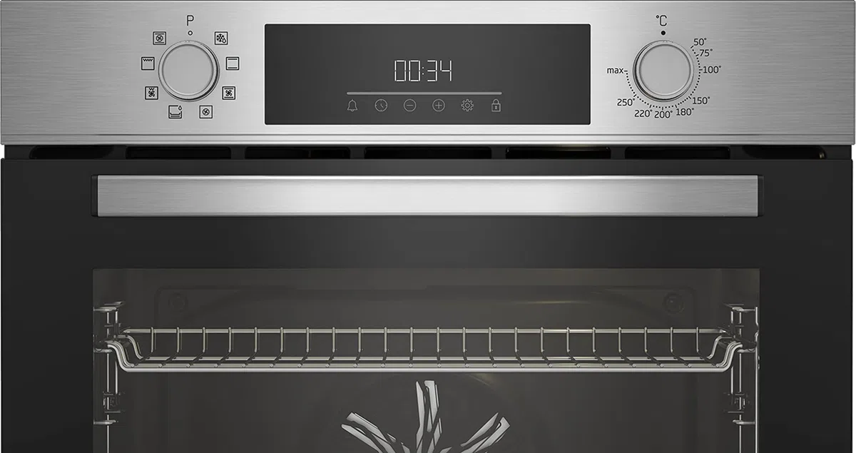 Beko BBIM12300X b300 - Forno da incasso, 60 cm, volume 72 l, pulizia a vapore SteamShine, 8 tipi di riscaldamento, AeroPerfect per cottura uniforme, forno multifunzione, acciaio inossidabile