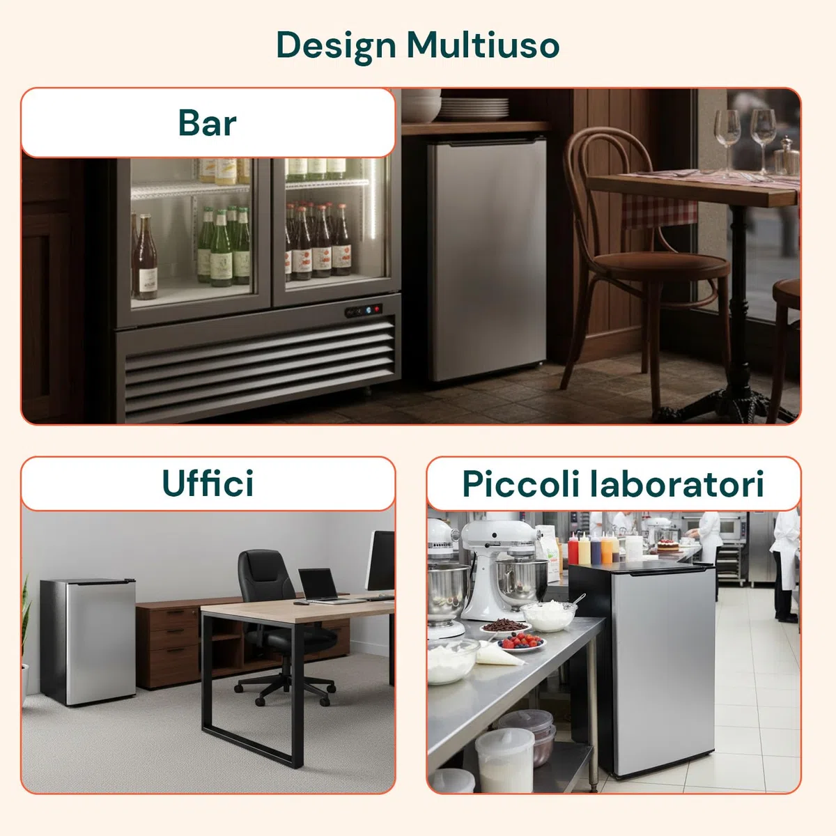 Avilia - Congelatore a Cassetti 80L con 3 Scomparti Estraibili e Porta Silver Elegante, Struttura Compatta da 47x44,5x83,5 cm, Facile da Posizionare e Perfetto come Congelatore Verticale