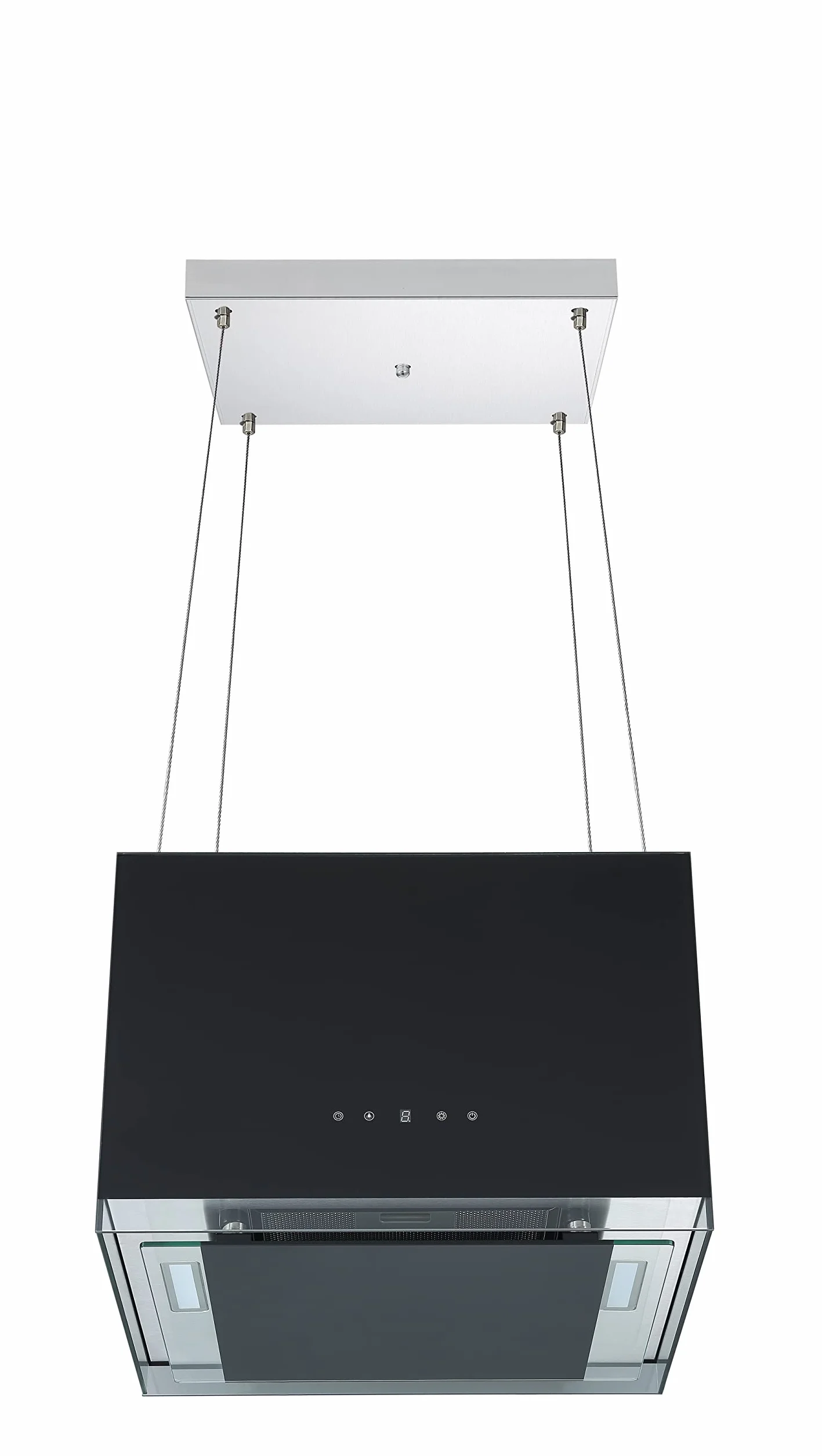 Respekta Centa Design Campana extractora de isla 50 cm/con mando a distancia/color negro/clase de eficiencia energética A+ / máx. 67 dB/flujo de aire 531,8 m³/h / CH11051IS
